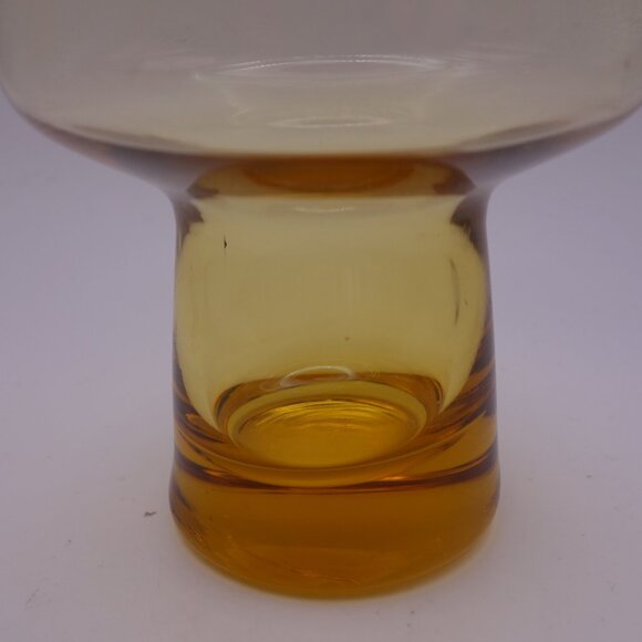 Set of Five(5) Amber Colored Glasses - Picture 6 of 11